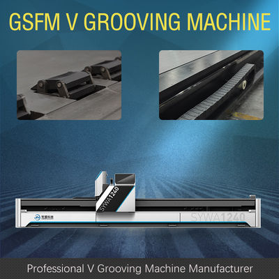 Metal Giydirme Cephe Panelleri 1560 için Yatay CNC V Kesme Makinesi V Kanal Açma Makinesi