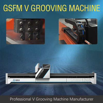 Metal Giydirme Cephe Panelleri 1560 için Yatay CNC V Kesme Makinesi V Kanal Açma Makinesi