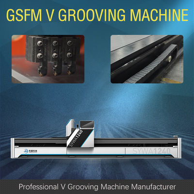 Metal Tabela Üretimi İçin Dikey CNC V Kesme Makinesi V Oluk Makinesi 1240