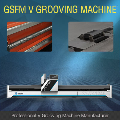 Metal Tabela Üretimi İçin Dikey CNC V Kesme Makinesi V Oluk Makinesi 1240